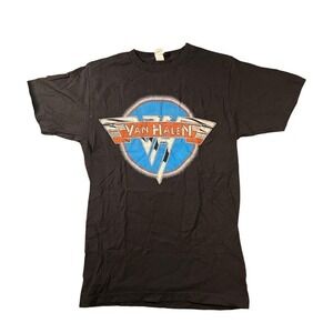 Van Halen Shirt Mens Small Vintage Logo Graphic Rock Band Tee Tultex Music Tee